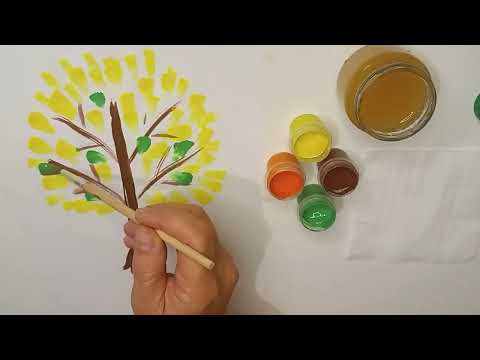 КЗДО 'Яковлівський дитячий садок'. Малювання 'Осіннє дерево'