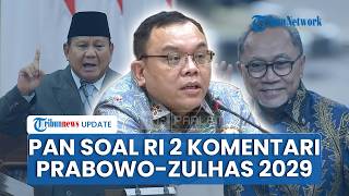 Gibran Komentari Usulan Duet Prabowo-Zulhas 2029, PAN Singgung Beban Moral Wapres: Fokus Bekerja