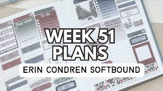 Week 51 Plans | Erin Condren A5 Academic Planner