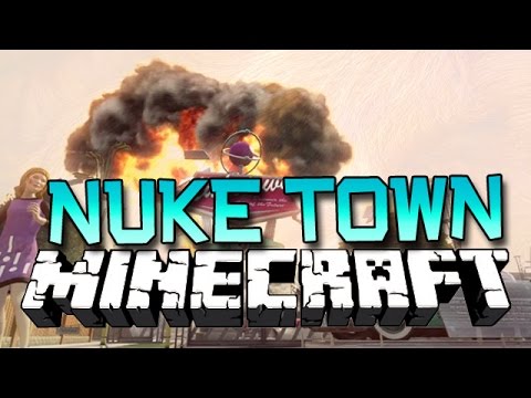 Minecraft: NUKE TOWN New 1.8 Mini-Game! (TNT 1.8 NO MODS!)