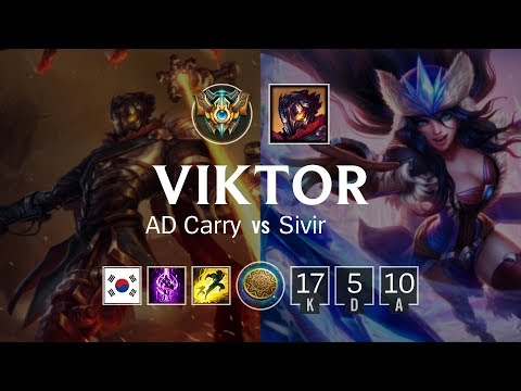 Viktor Bot vs Sivir - KR Challenger Patch 8.22