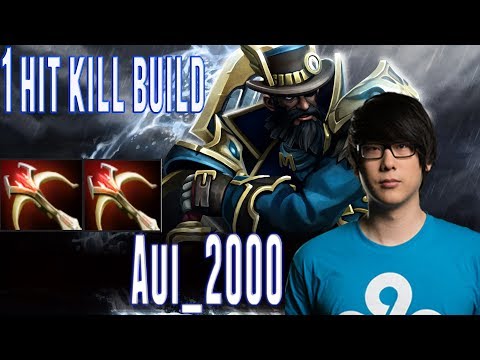 Kunkka 1 Hit Kill [Aui_2000] Item Build Mid | Attacker Style | Dota 2 Kunkka 7.07 Pro Play 2017