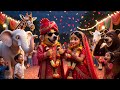 Kutte Ki Barat Part 2 Dog Wedding Funny Dance Video Kids Funny Animation