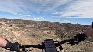 Gold Loop West - exposed blue with cool views of Castle Rock - Philip Miller Park - Colorado