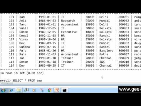 40 LIKE with WildCard in SQL Hindi