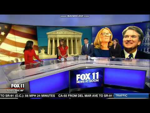 KTTV Fox 11 News at Noon open September 27, 2018