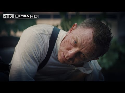 No Time To Die 4K HDR | Bond Gets Shot And Kills Safin