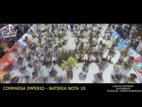 (DRONE QUINTA NOCHE) Show Bateria Nota 10 - Comparsa Imperio