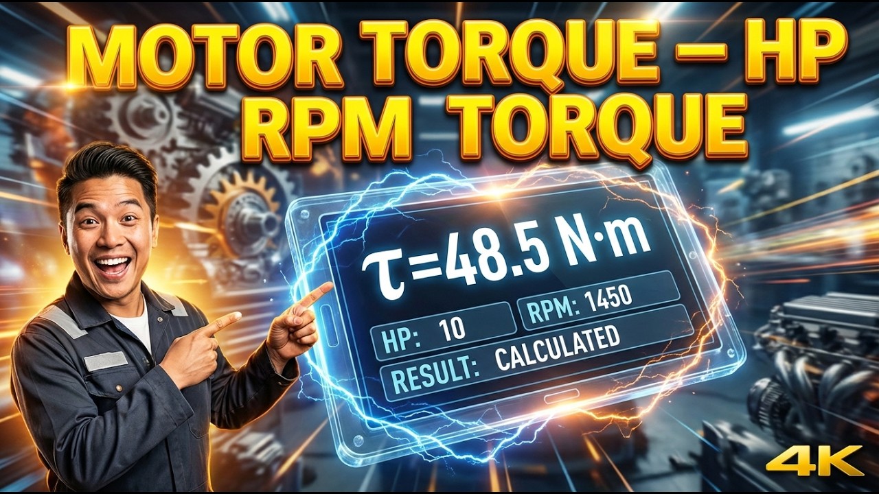 Motor Torque Calculator — HP RPM Torque