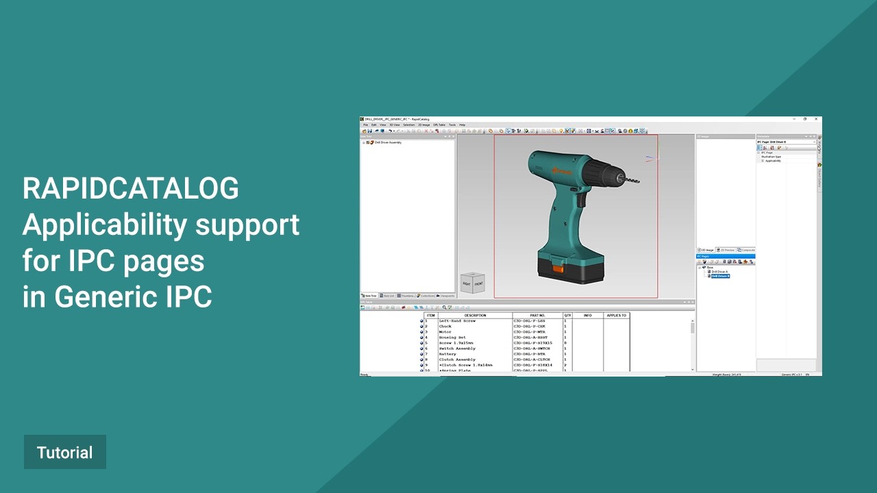 RapidCatalog Tutorial. Applicability support for IPC pages in Generic IPC