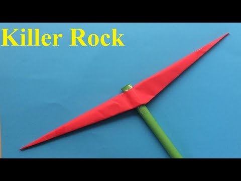 How To Make an Easy Paper Pickaxe | Origami Beautiful and Easy Paper Pickaxe
