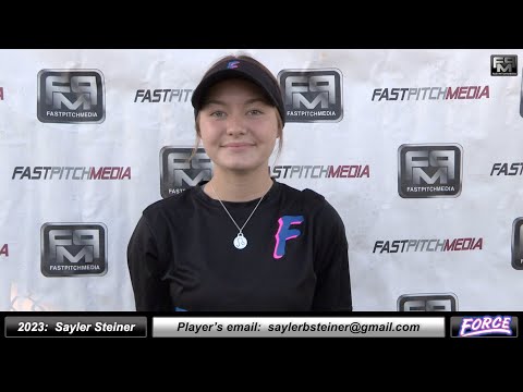 2023 Sayler Steiner 3.8 GPA - Athletic Shortstop Softball Skills Video - Fresno Force 18 Gold