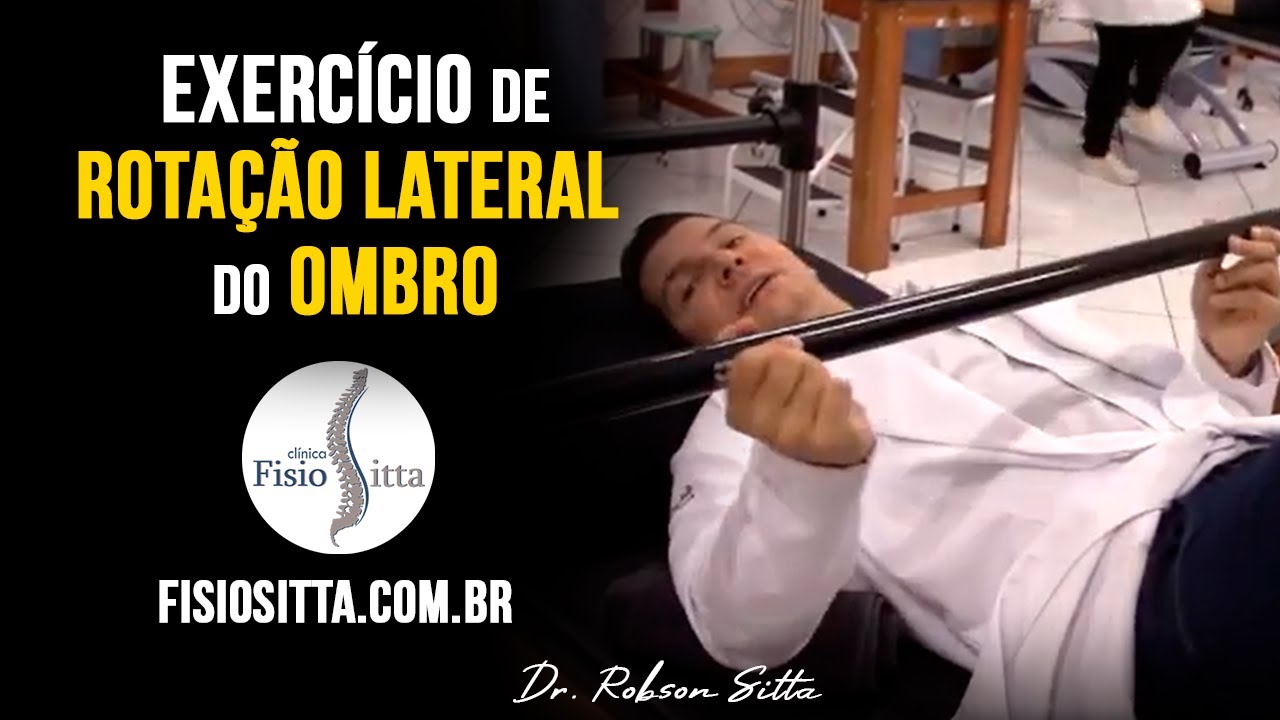 OMBRO EXERCÍCIO ROTAÇÃO LATERAL com BASTÃO AMPLITUDE DE MOVIMENTO ADM Fisioterapia Dr. Robson Sitta