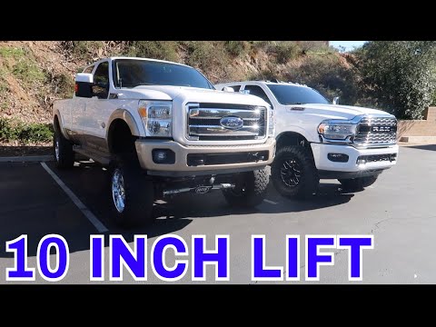 AMAZING 10 INCH LIFT F350 BUILD!!!