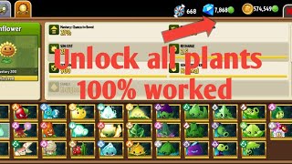 How to unlock all plants in plant vs zombie 2 (2023)