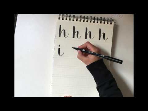 Caligrafia: h, i, j, k.