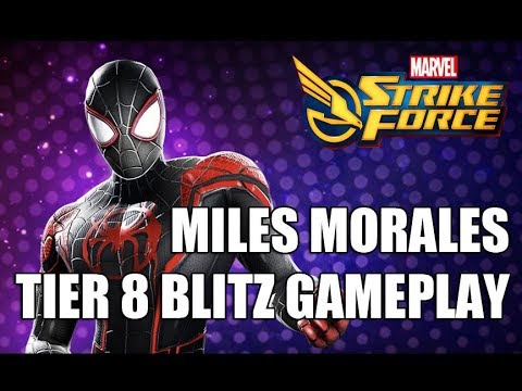 Miles Morales Tier 8 Blitz Gameplay (Community choice) - Marvel Strike Force