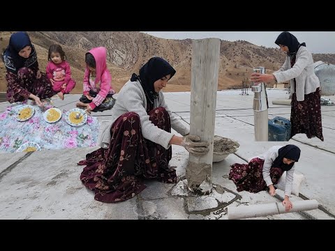 A rainy and cold day for Umm al-Baneen: Preparing the house for winter