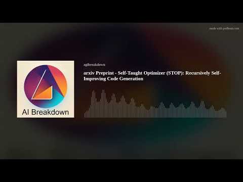 arxiv Preprint - Self-Taught Optimizer (STOP): Recursively Self-Improving Code Generation