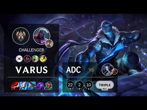Varus ADC vs Jinx - KR Challenger Patch 11.9