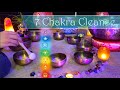 CLEANSE CHAKRA BLOCKAGES with Tibetan Singing Bowls, Cleanse Aura and Balance Chakra, Relax & Sleep