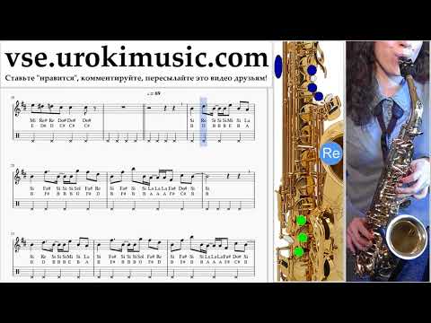 Уроки саксофона (альт) Axel F - Crazy Frog Ноты Самоучитель um-i821