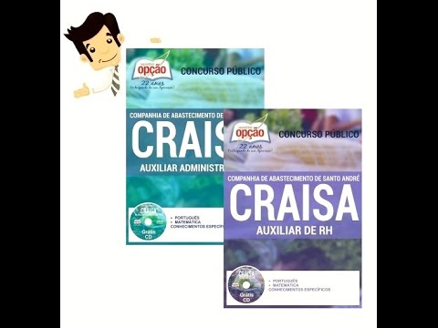 Apostilas Concurso CRAISA Santo André 2016 - Auxiliar de RH e Administrativo