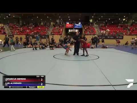 108 Lbs Round 3 - JaMarcus Siemens, OK Vs Luis Alvarado, NM 0b88
