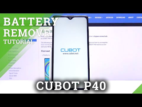 How to Remove Battery from CUBOT P40 – Open Back Cover