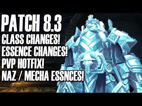 😮8.3 CLASS CHANGES, ESSENCES, PVP, NAZ/MECHA ! - PATCH NOTE REVIEW