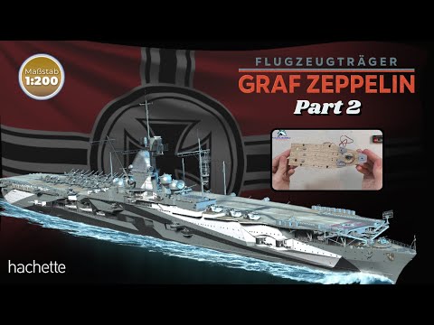 Hachette Flugzeugträger Graf Zeppelin (Metall) Part 2 - Das erste Geschütz + Unterdecksabschnitt!