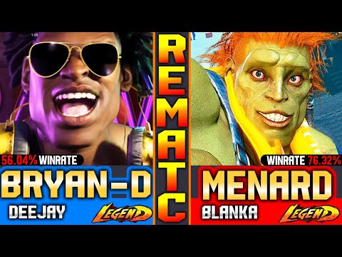 SF6 — MenaRD Blanka Vs Deejay | (vs Bryan-D) ▰ High-Level Street Fighter 6 Gameplay