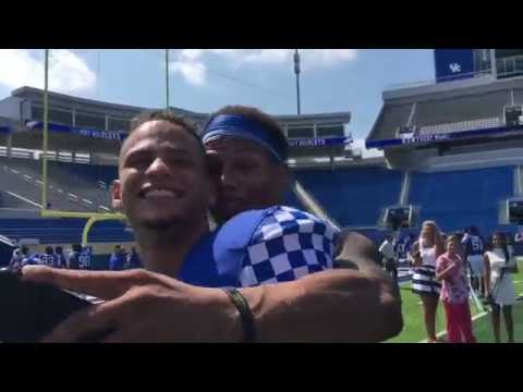 Blake Bone and WR Coach Lamar Thomas