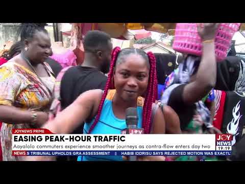 Aayalolo commuters experience smoother journeys as contra-flow enters day two#JoyNews