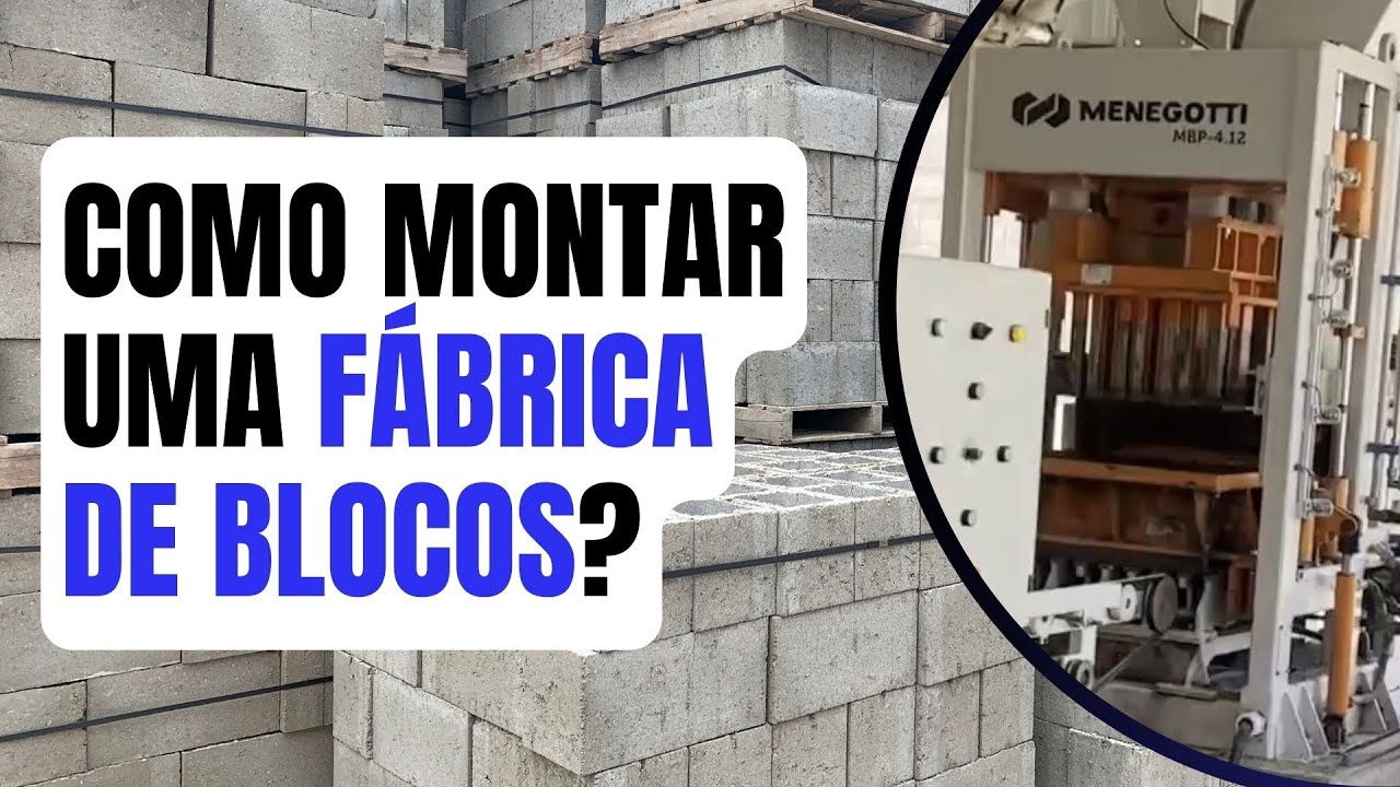 Passo a Passo - Como montar uma fábrica de blocos automatizada (Todas as etapas)