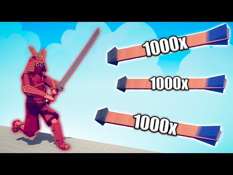SAMURAI GIANT vs 1000x OVERPOWERED UNITS - TABS | Totally Accurate Battle Simulator 2023