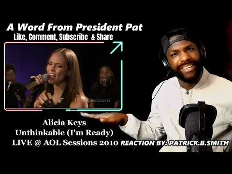 Alicia Keys - Unthinkable (I'm Ready) LIVE @ AOL Sessions- REACTION VIDEO