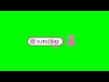 GREEN SCREEN SUBSCRIBE BUTTON PINK | free download