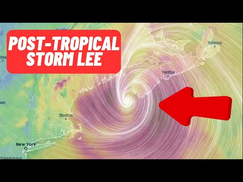 Landfall is IMMINENT for Post-Tropical Storm Lee!