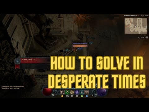 A Guide to Solving the In Desperate Times Side Quest in Diablo 4