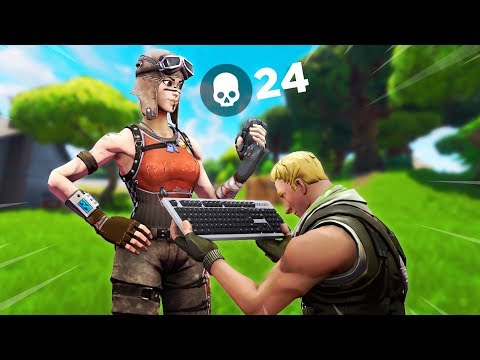 Insane 24 Kill Solo Squads | Controller vs PC