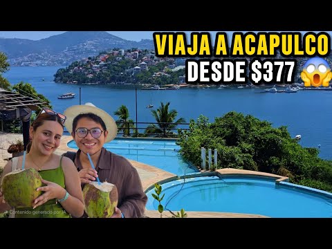 La FORMA más BARATA de LLEGAR y HOSPEDARTE en ACAPULCO con VISTA al MAR 🌴🌞 HOTEL CASA BLANCA ⛱️