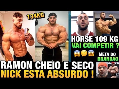 RAMON CONTINUA FIBRADO - SHAPE SURREAL DE NICK WALKER - HORSE BATE 109KG E REVELA PLANOS E MAIS