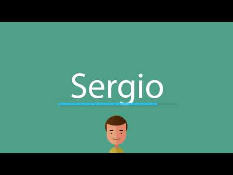 Sergio pronunciation