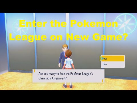 Pokemon Scarlet: Enter Pokemon League on New Game?