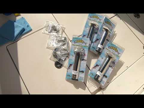 How To Install a 30deg Rod Holder and 3 Piece Hull Benefits. SpinFish1