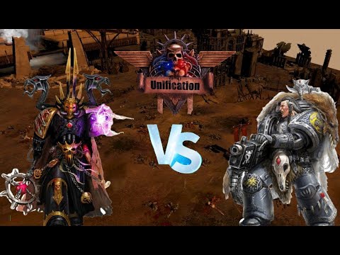 Dawn of War - Unification mod 1 v 1 Thousand Sons vs Space Wolves 13 Company (Insane Ai+)