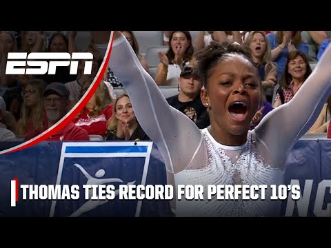 Trinity Thomas ties NCAA perfect 10 record | ESPN Gymnastics