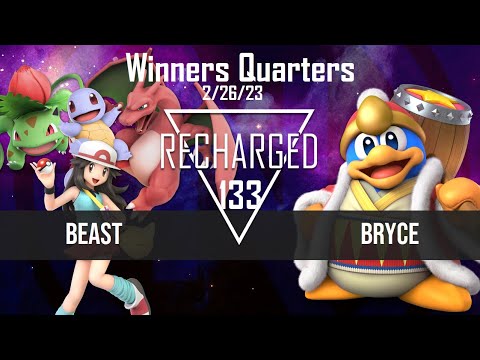 Recharged #133 Winners Quarters - Beast (Pokemon Trainer) vs Bryce (King Dedede) - SSBU Tournament