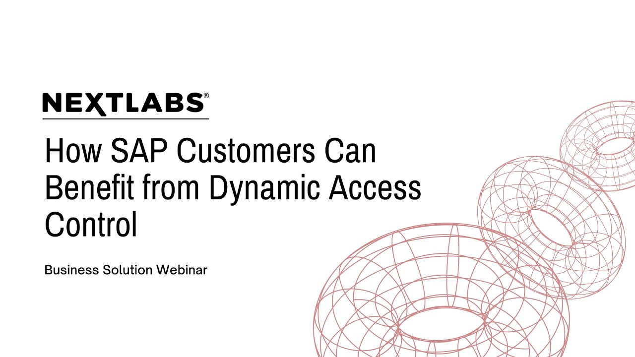 How SAP Customers Can Benefit from Dynamic Access Control